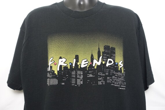 1995 Friends Vintage T Shirt - NY Skyline Ross Rachel Monica Chandler Phoebe Joey CULT Original 90s TV Show Promo Fruit of the Loom T-Shirt