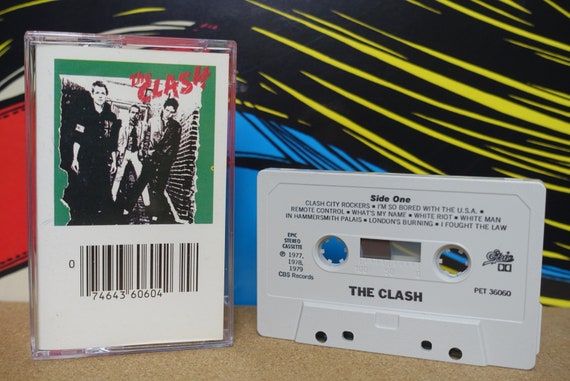 The Clash Self Titled Cassette Tape - 1970 Epic Records Vintage Analog Music