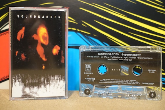 Soundgarden - Superunknown Cassette Tape - 1991 A&M Records - Vintage Analog Music