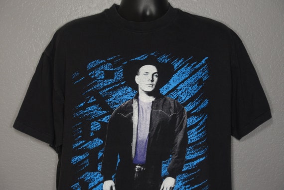 1991 Garth Brooks - Ropin' The Wind Tour Vintage Tour Concert T-Shirt
