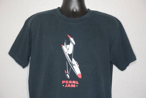 1998 RARE Pearl Jam - Blackbox Jet Airplane Double-Sided Vintage Concert T-Shirt