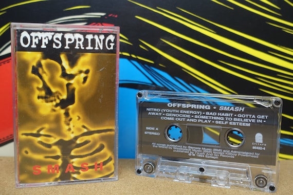 Offspring - Smash Cassette Tape - 1994 Epitaph Records Vintage Analog Punk Music