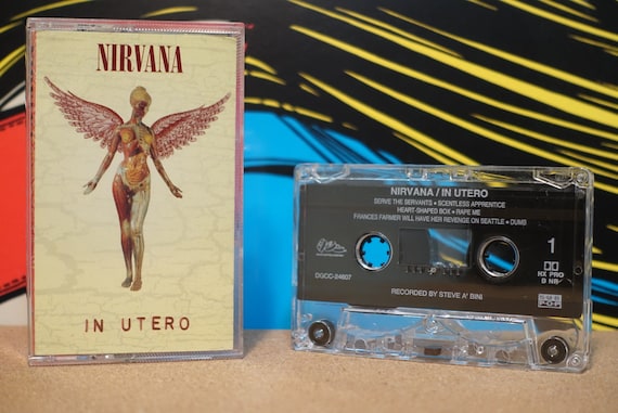In Utero by Nirvana Vintage Cassette Tape