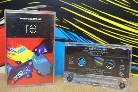 Nitzer Ebb Cassette Tape, Big Hit Cassette, 90s, Electronic Music, Dance, 1995 Geffen Records, Vintage Analog, Music Lover Gift
