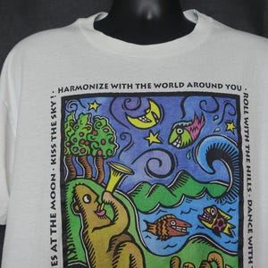 1992 Human I Tees Vintage T Shirt, Environmental Shirts, Harmonize