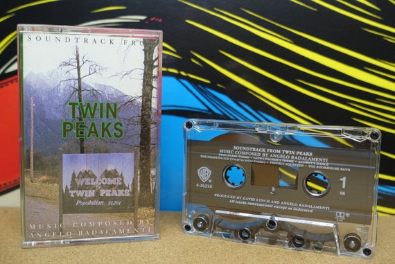 Twin Peaks Cassette Tape Soundtrack by Angelo Badalamenti David Lynch - 1990 Warner Bros. Records Vintage Analog Music, Music Lover Gift