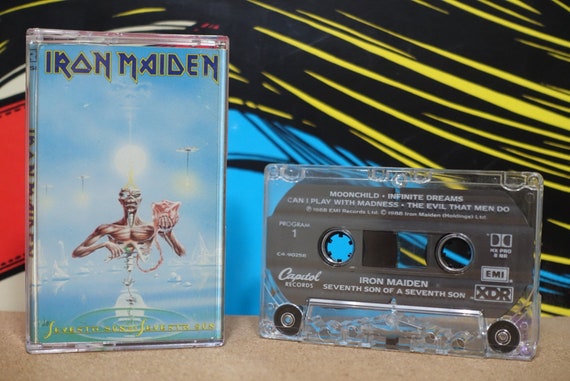 Seventh Son Of A Seventh Son by Iron Maiden Vintage Cassette Tape
