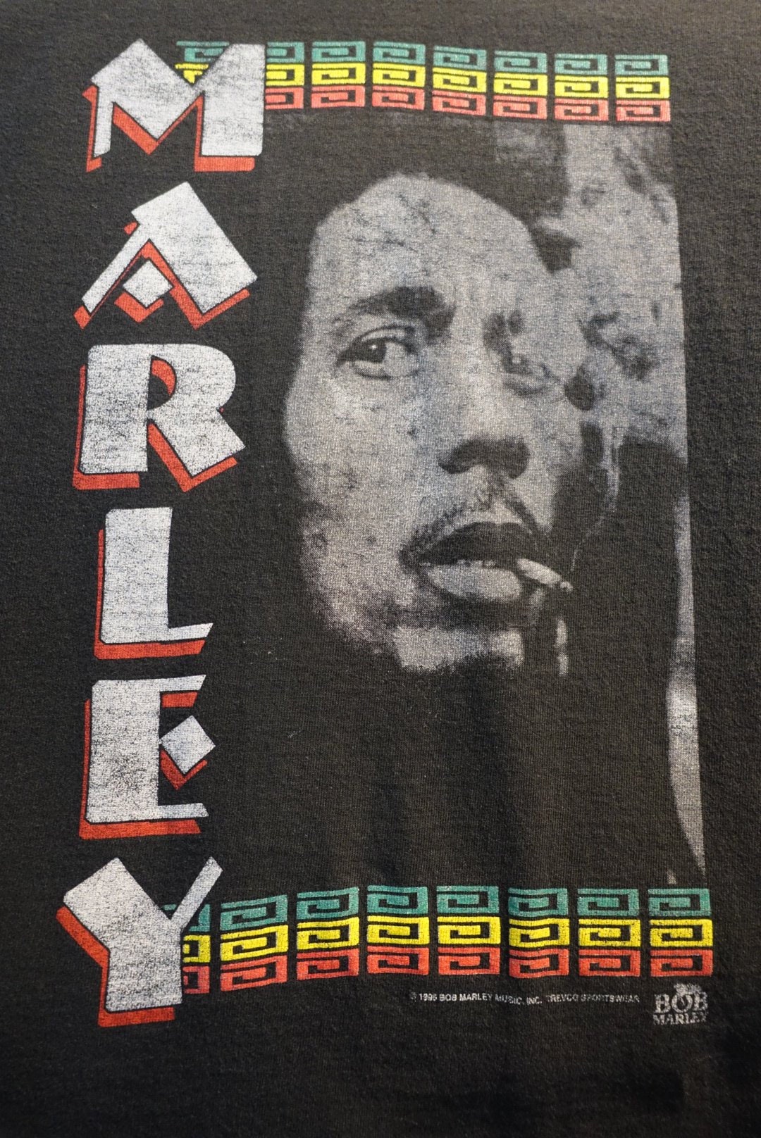 1995 Bob Marley Music Inc Bob Smoking Spliff Double Sided Marley ...