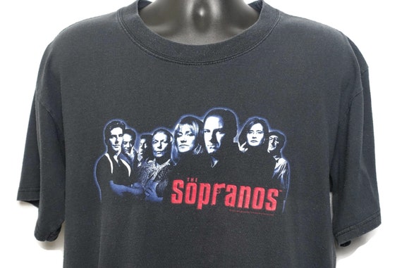2000 The Sopranos Vintage T Shirt - Tony Soprano Mob Boss Mafia HBO Original 00s Cult TV Show Promo T-Shirt