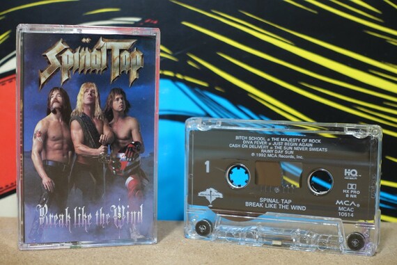 Break Like The Wind by Spinal Tap Vintage Cassette Tape