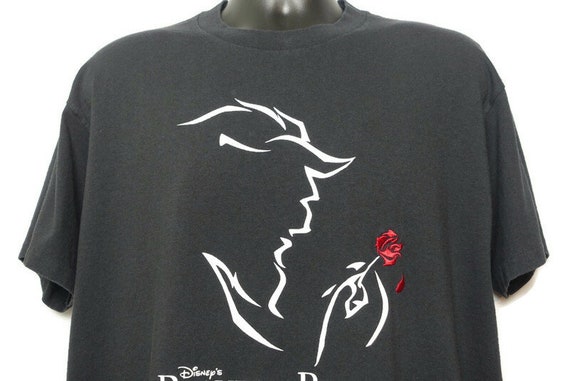 1994 Beauty And The Beast Shirt, Rose, Disney, Musical Theater Shirt, Vintage T Shirt, Art Tee, New York, Broadway Gifts, Musical Gifts