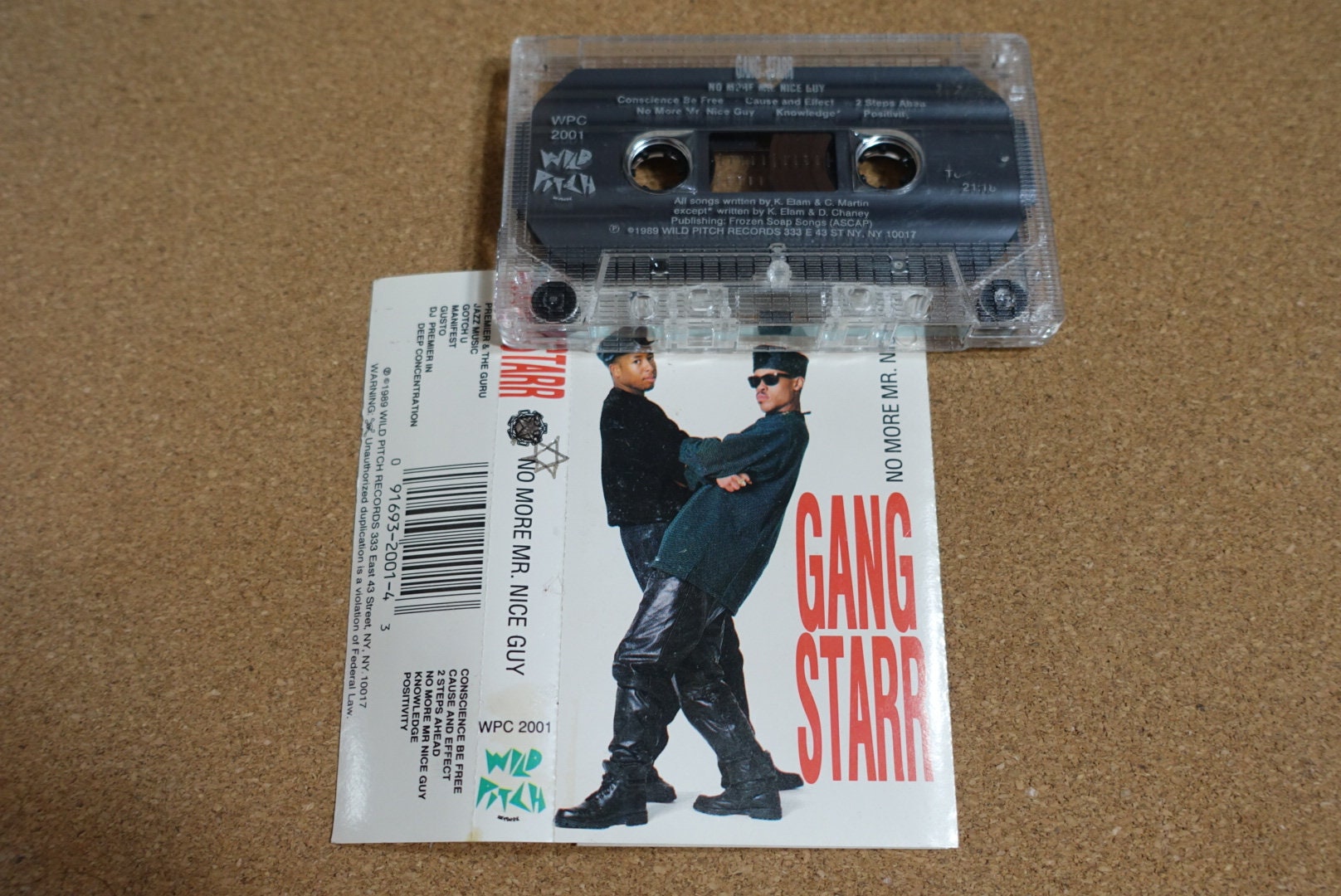 Gang Starr No More Mr Nice Guy Cassette Tape 1994 Wild Pitch Records Vintage Analog Music Gang Starr No More Mr Nice Guy Cassette Tape 1994 Wild Pitch Records Vintage Analog Music