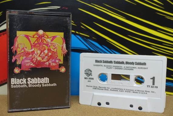 Black Sabbath Cassette, Sabbath Bloody Sabbath, Cassette Tape, 1974 Warner Bros Records Vintage Analog Music