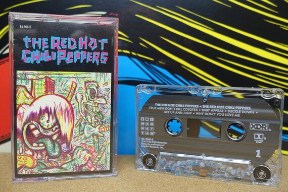 Red Hot Chili Peppers Cassette Tape, Punk Tape, 80s Music Lover Gift, 1989 EMI Records, Vintage Analog Music