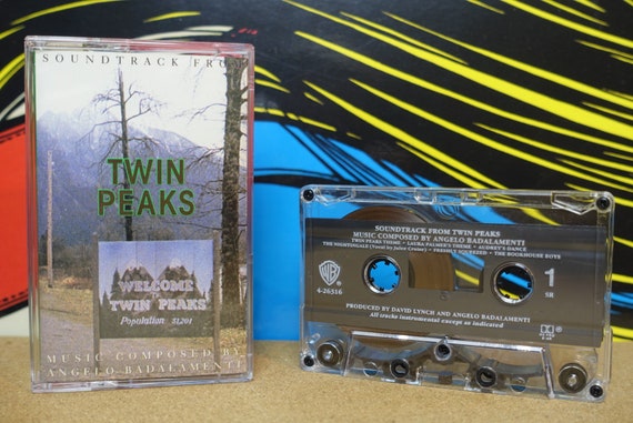 Twin Peaks Cassette Tape Soundtrack by Angelo Badalamenti David Lynch - 1990 Warner Bros. Records Vintage Analog Music