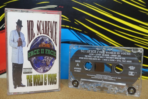 Scarface Cassette Tape, The World Is Yours, Rap Tapes, Vintage 1993, Rap-A-Lot Records, Hip Hop, Yo MTV Raps, Vintage Analog Music