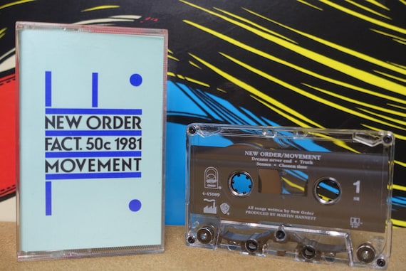 New Order - Movement Cassette Tape - 1993 Qwest Records Vintage Analog Music