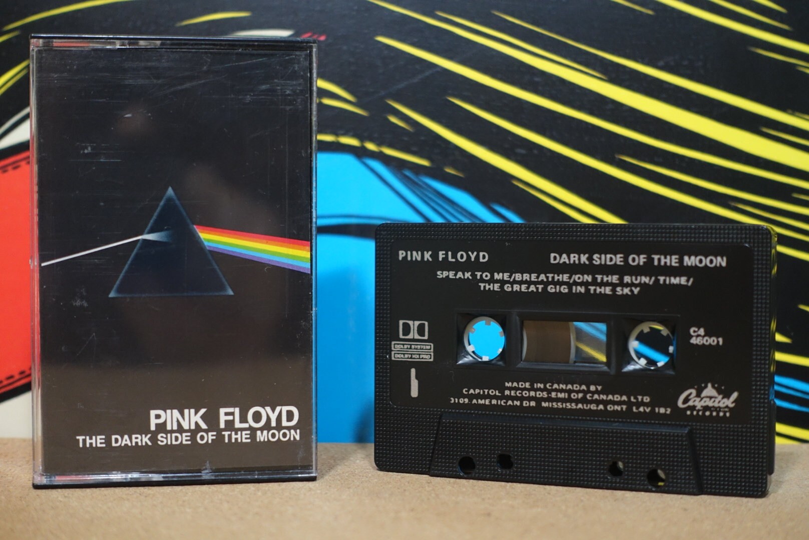 Pink Floyd - The Dark Side Of The Moon Cassette Tape - 1988 Capitol Records  Vintage Analog Music