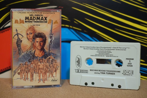 Mad Max Beyond Thunderdome (Original Motion Picture Soundtrack) by Various Artists Vintage Cassette Tape