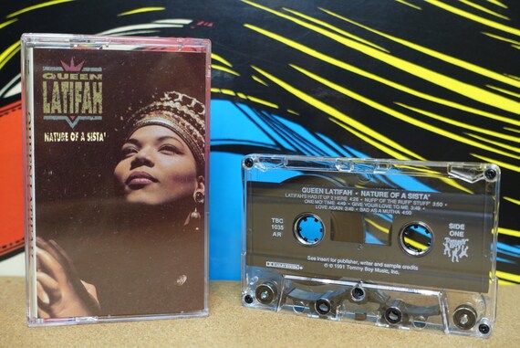 Queen Latifah Cassette Tape, Nature Of A Sista, Hip Hop, 90s Cassette Tapes, 1991 Tommy Boy Records, Music Lover Gift, Vintage Analog Music