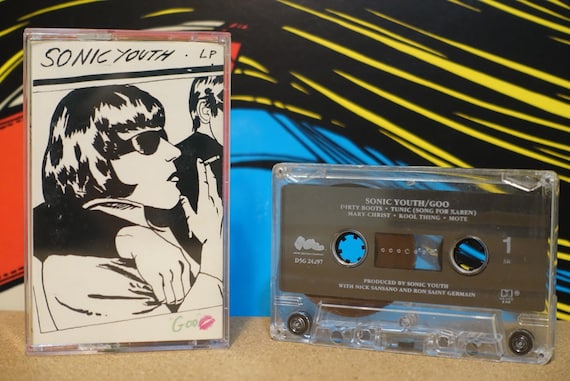 Sonic Youth - Goo Cassette Tape - 1990 DGC Records - Vintage Analog Music