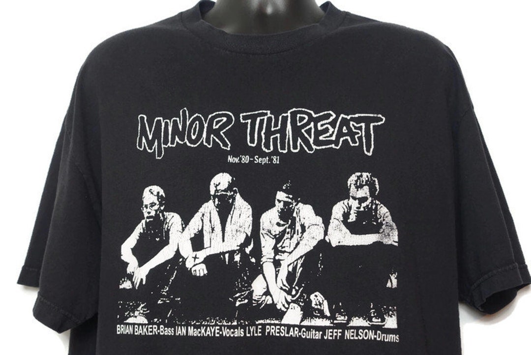 2000s Tshirt, Minor Threat T Shirt, Ian Mackaye, Punk Shirt, Punk Tee