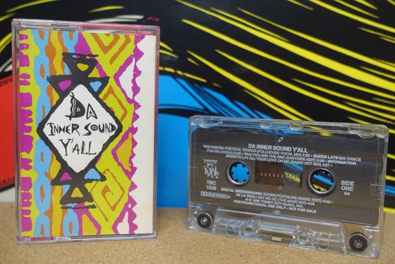 Da Inner Sound Y'All - Cassette Tape De La Soul Queen Latifah 1989 Tommy Boy Records Vintage Analog Hip Hop Rap Music