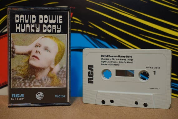 Hunky Dory by David Bowie Vintage Cassette Tape