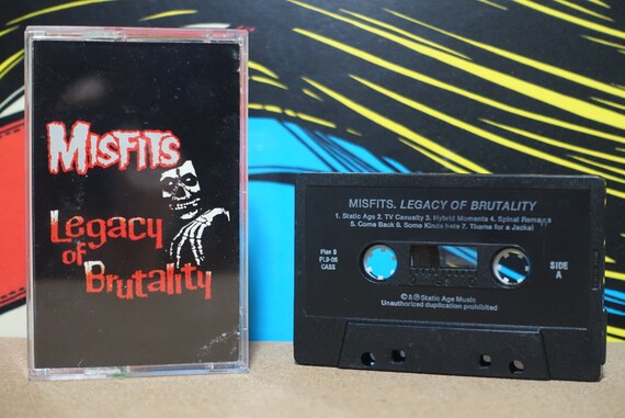 Legacy Of Brutality by Misfits Vintage Cassette Tape