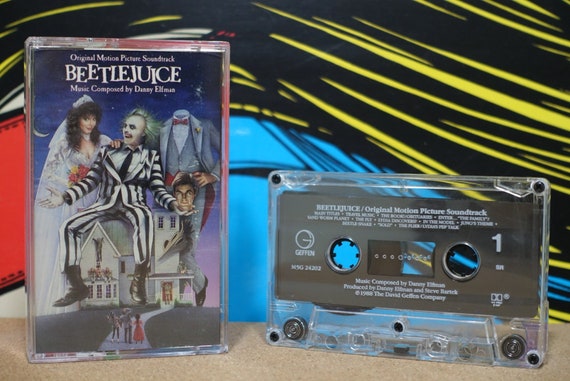 Beetlejuice (Original Motion Picture Soundtrack) by Danny Elfman Vintage Cassette Tape