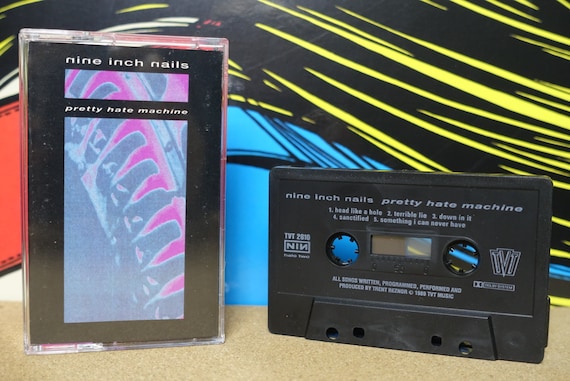 NIN Nine Inch Nails - Pretty Hate Machine Cassette Tape - 1989 TVT Records - Vintage Analog Music