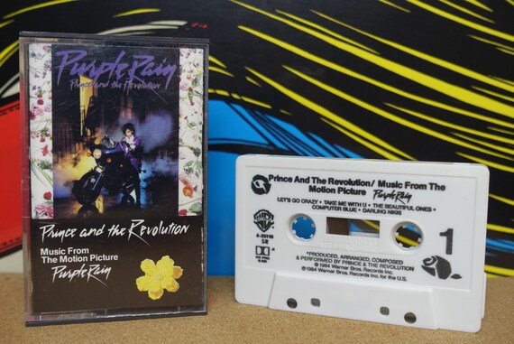 Prince, Purple Rain Cassette Tape, Soundtrack, 1984 Warner Bros Records, 80s Music, Vintage Analog, Music Lover Gift