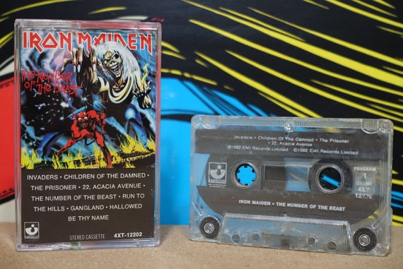 The Number Of The Beast by Iron Maiden Vintage Cassette Tape