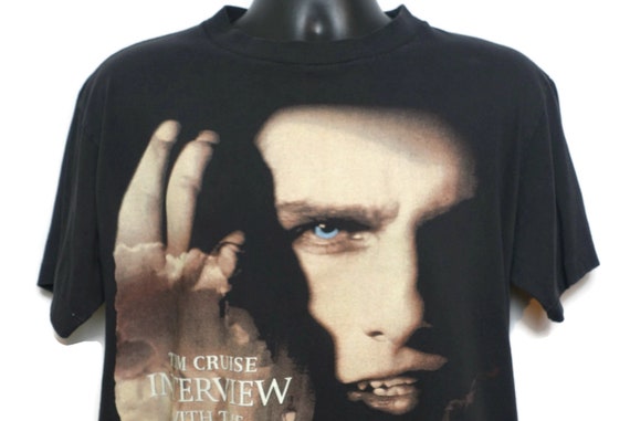 1994 Interview With The Vampire Vintage T Shirt - Tom Cruise - Drink Me Live Forever 2 Sided Cult Movie Tee Vintage T-Shirt
