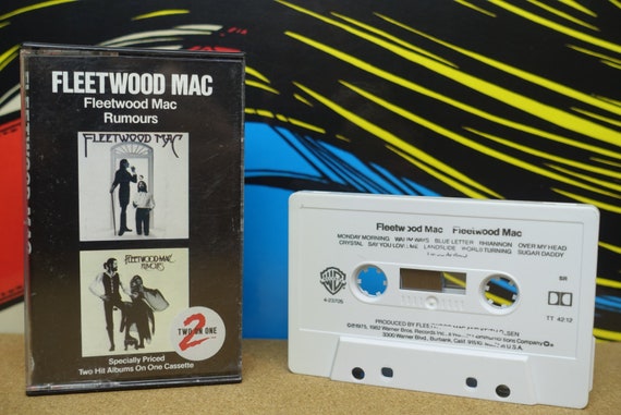 Fleetwood Mac Cassette Tape, Fleetwood Mac / Rumours, 2 Albums One Tape,  Stevie Nicks Cassette, 70s Music, Vintage, Music Lover Gift
