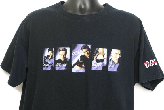 2000s James Bond 007 Vintage T Shirt - Halle Berry JINX Pierce Brosnan ZAO - Die Another Day - Cult 00s Action Movie Tee T-Shirt