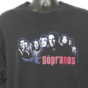 2000 Vintage Sopranos T Shirt, HBO Merch, TV Show, Tony Soprano, Mob Boss, Mafia, on XL Alstyle Apparel Activewear Tag