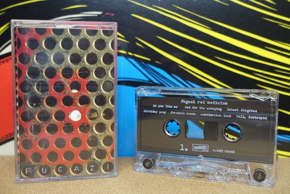 Fugazi Cassette Tape, Red Medicine, Punk Cassette, Vintage 1995, Dischord Records, Punk Gifts, Ian MacKaye, Guy Picciotto, Hardcore Punk