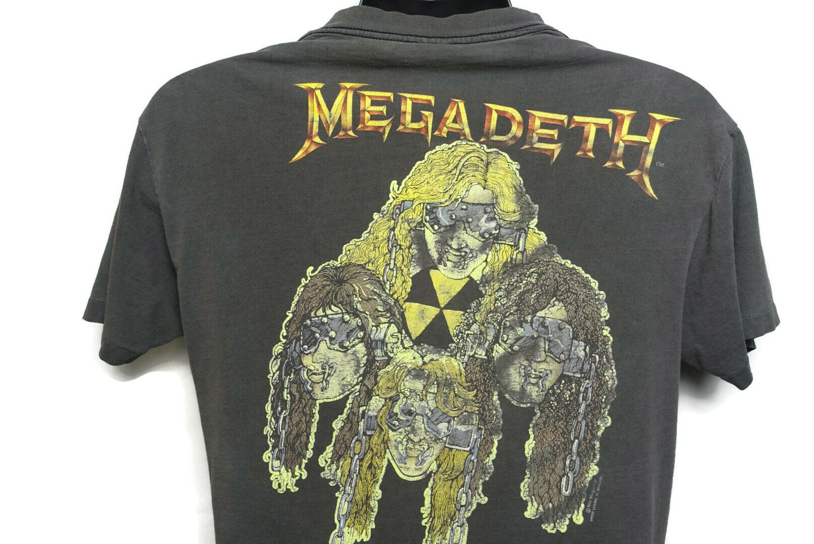 1991 Megadeth Vintage T Shirt - Vic Rattlehead Skull - Metal