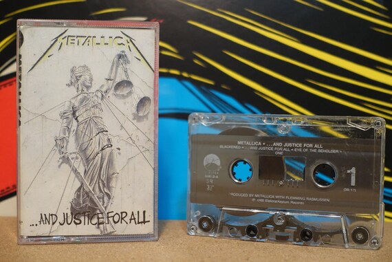 And Justice For All by Metallica Vintage Cassette Tape