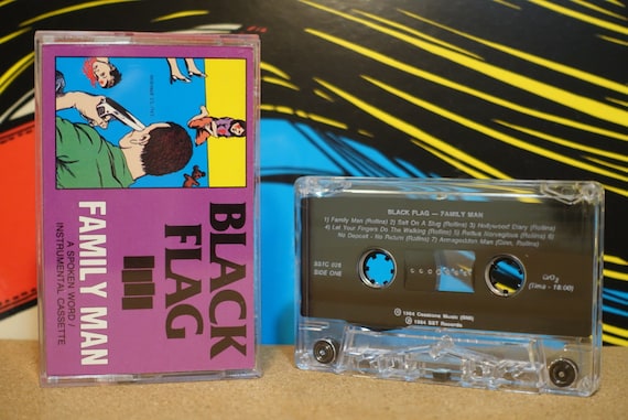 Family Man by Black Flag Vintage Cassette Tape