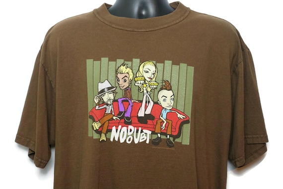 2000s No Doubt Vintage T Shirt - Gwen Stefani Rock Steady Tour Original 00s Concert Band Tee T-Shirt