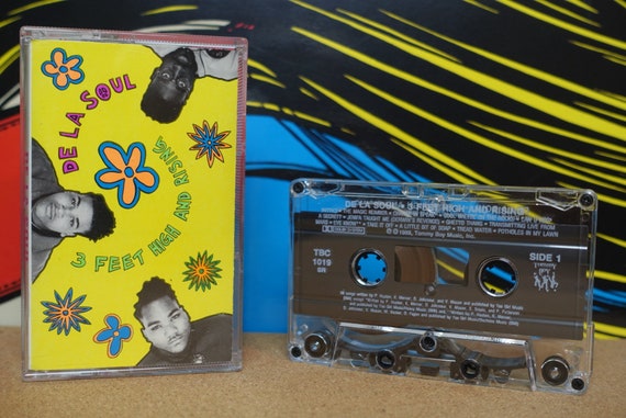 De La Soul Cassette Tape - 3 Feet High And Rising - 1989 Tommy Boy Records Vintage Analog Music