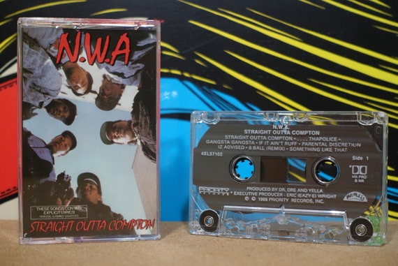 N.W.A. - Straight Outta Compton Cassette Tape - 1988 Priority Records Vintage Analog Music