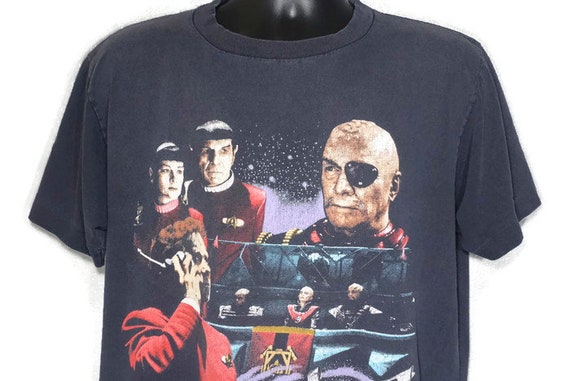 1991 RARE Star Trek VI - Spock Captain Kirk Cult Space Alien Vintage T-Shirt