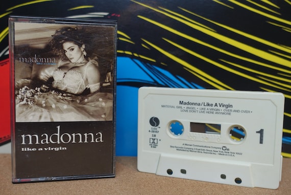 Madonna, Vintage Cassette, Like A Virgin Tape, Madge, 1984 Sire Records, 80s Music, Analog Music, Music Lover Gift