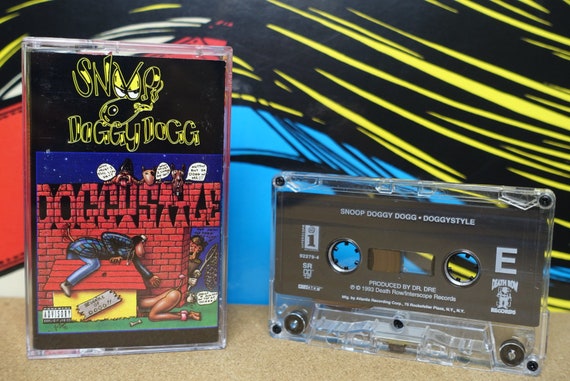 Snoop Doggy Dogg - Doggystyle Cassette Tape Rap Tape 1993 Death Row Interscope Records 90s hip-hop Vintage Analog Music