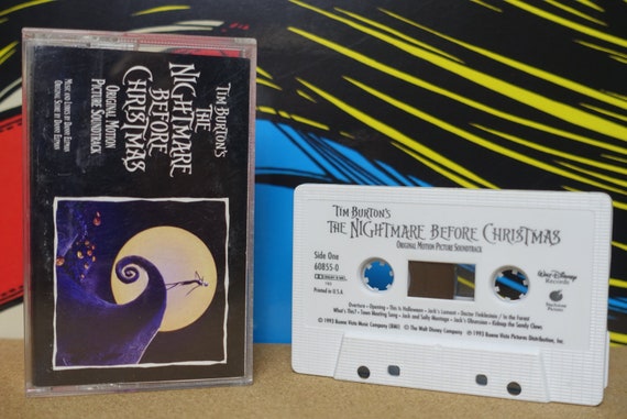 Tim Burton's The Nightmare Before Christmas (Original Motion Picture Soundtrack) By Danny Elfman Vintage Cassette Tape