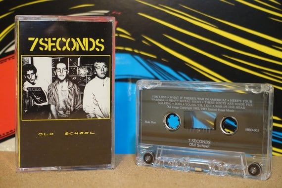 Old School by 7 Seconds Vintage Cassette Tape