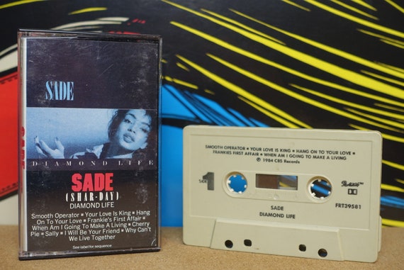 Sade Cassette, Diamond Life, Tape, 80s Music, Smooth Operator, Vintage 1985, Portrait Records, Analog Music, Music Lover Gift